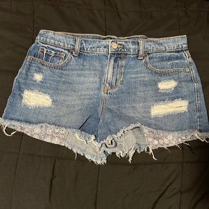 Old navy boyfriend denim short shorts